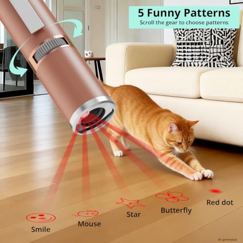Cat Toy with Metal Case (Rose gold)