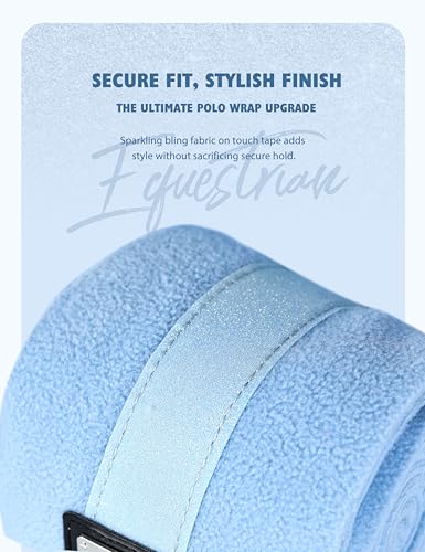 4 Pack Horse Polo Wraps (M / Ice Blue)