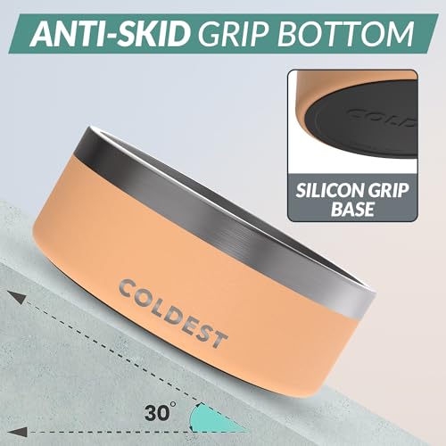 Coldest Dog Bowl (64 oz / Sahara Peach)