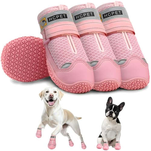 Dog Shoes for Dogs (Pink / Width 1.77 in)