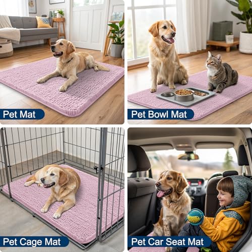 Dog Door Mat for Muddy Paws 59x20 (Dusty Rose / 59"X20")