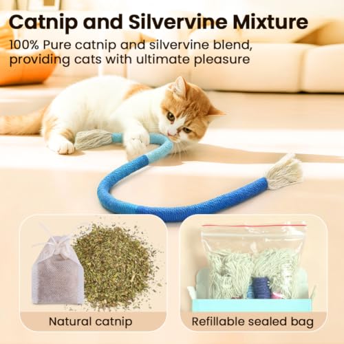Catnip Cat Toys Chew Ropes (23.6 in)