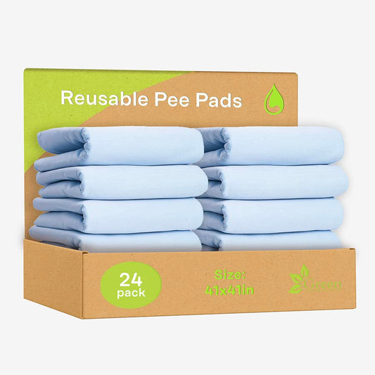 Washable Underpads (Blue/White / 24 Pack - 41x41)