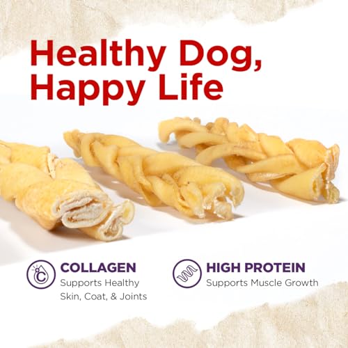 Braided Pork Collagen Dog Chews (10 Count (Pack of 1))