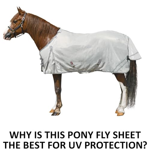 Soft Interlock Mesh II Horse Fly Sheets (Horse Size 64 / Pony Euro Surcingle Pony / Silver)