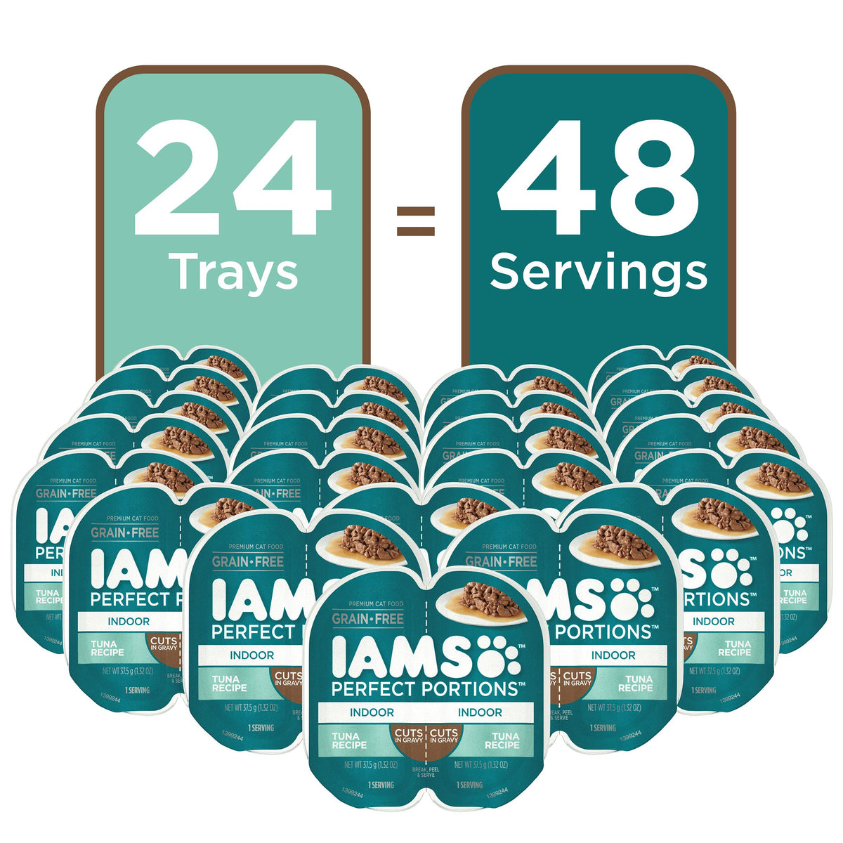 Perfect Portions Indoor Cuts in Gravy Wet Cat Food (24 Count (Pack of 1))