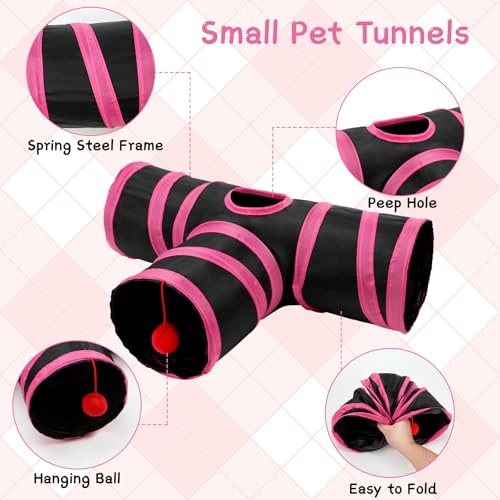 Guinea Pig Tunnel Hideout 3 (Red Black)