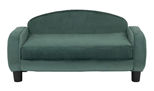 Cat Sofa Bed Pet Couch for Indoor Cats Elevated Cat Beds with Removable Washable Mattress Cover for Kitten (Pet Sofa / Teal)