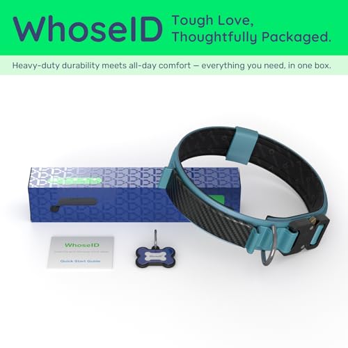 Premium Tactical Dog Collar (Blue / L: Fits Neck 17.5"-21.5")