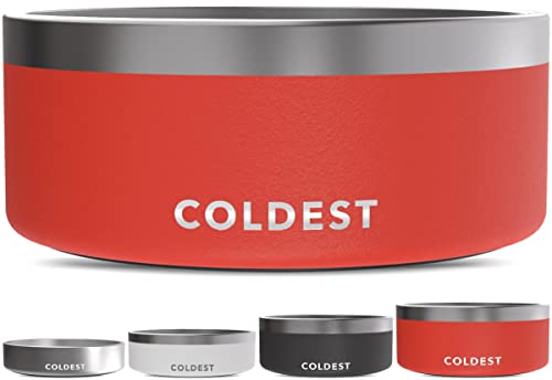 Coldest Dog Bowl (100 oz / Crimson Red)
