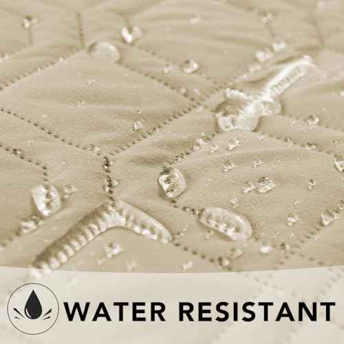 Waterproof Dog Bed Cover Pet Blanket for Furniture Bed Couch Sofa Reversible (40x90 Inch (Pack of 1) / Beige+khaki)