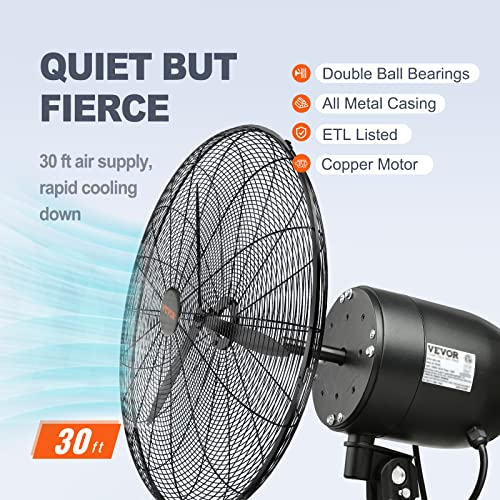 30 Inch Wall Mount Misting Fan 3 (30 Inch / Waterproof)
