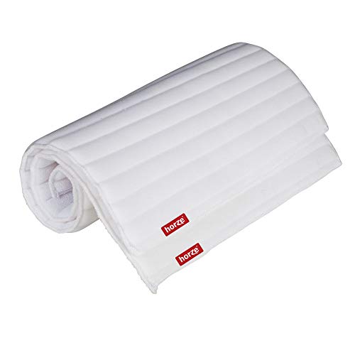 Rear Leg No Bow Equine Standing Wraps Pair (Off-White / Pony)