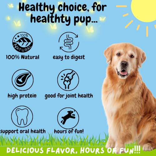 6 Inch Beef Collagen Rolls for Dogs