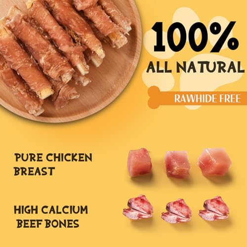 Dog Treats Chicken Wrapped Beef Cartilage