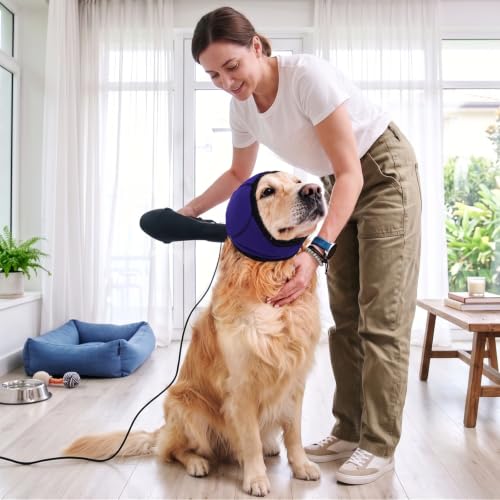 Dog Calming Hoodie Noise Shield Anxiety Relief for Dogs (Blue / S)