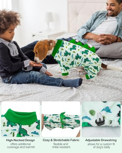 Dinosaur Costume Dog Pajamas (X-Small / Dinos#11)