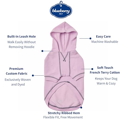 Essentials Dog Hoodie (18 inch (Pack of 1) / Dog Hoodie - Pink Lilac)