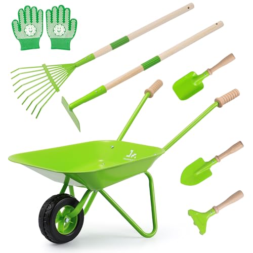 Kids Gardening Set with Wheelbarrow