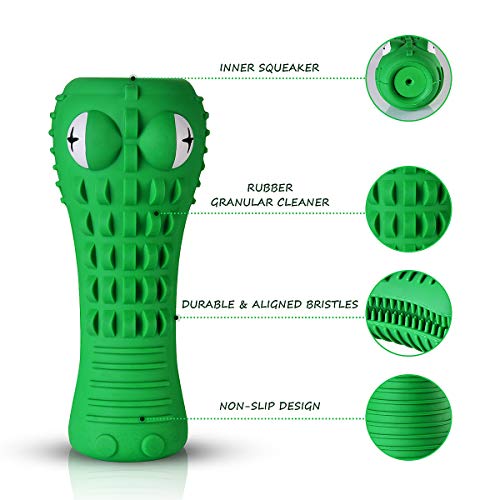 Dog Toys for Aggressive Chewers Large Medium Breed Indestructible Chew Toys (Green)