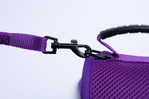 Cat Harness and Leash Set for Walking Escape Proof (Purple / Xxl 19-26 lbs)