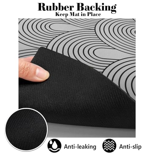 Dog Food Mats for Floors Absorbent (S(12"×20") / 01-Light Grey)