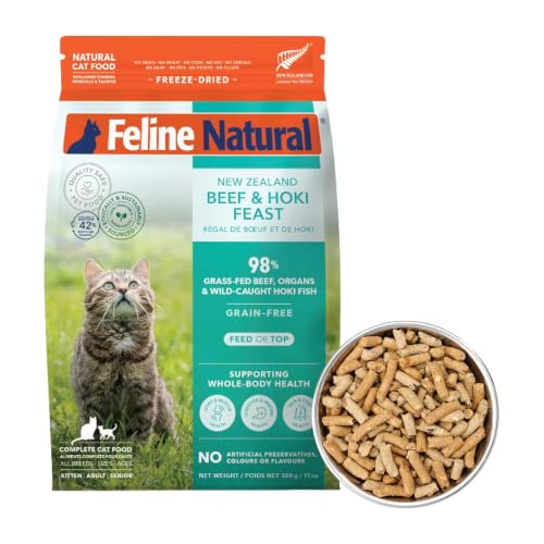 High Protein Freeze Dried Dry Cat Food with 98% Meat (11 Ounce (Pack of 1))