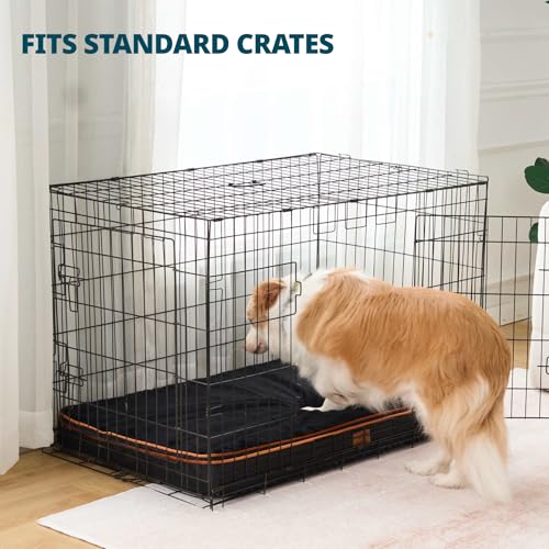 Memory Foam XL Dog Bed (41.0"L x 27.0"W x 4.0"Th / Space Black)