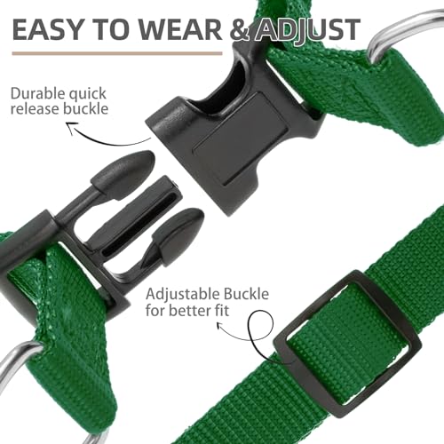 No Pull Dog Harness Medium Sized Step (Blackish Green / Medium)