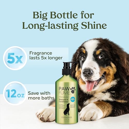 PAWFUME Dog Shampoo and Conditioner (Shampoo & Conditioner Blue Ribbon / Pack of 4)