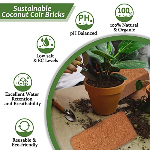 4pcs Organic Coco Coir Bricks (4 Pack)