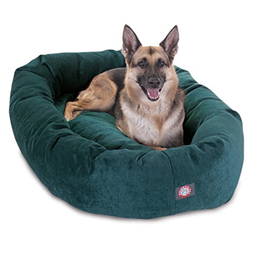 52 Inch Micro Velvet Calming Dog Bed Washable (Marine)
