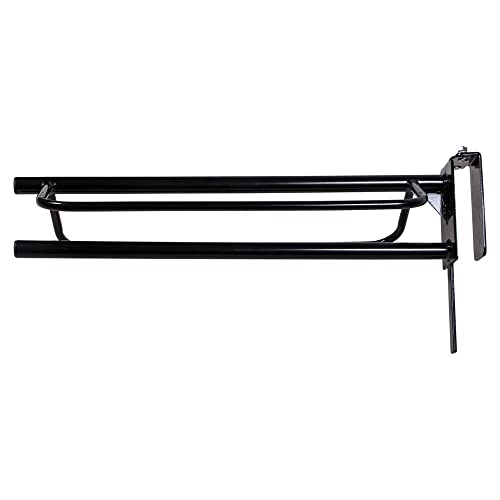 Saddle Rack with Pad Bar for Horse Enthusiast (Portable Rack w/Single Pad Rack / Black)