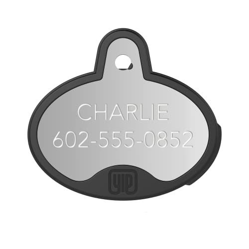 ID & Custom Engraved Dogs Tracker (Silver)