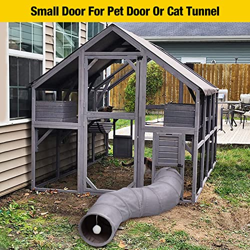 Extra Large Catio Outdoor Cat Enclosure Window Design for 10