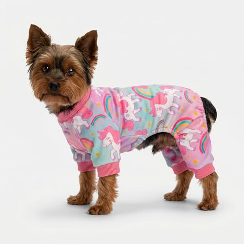Dreamy Unicorn Fleece Dog Pajamas (Unicorn / Small)