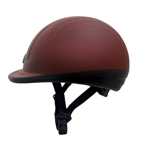 Starter Basic Horse Riding Helmet (Small / Dark Red)