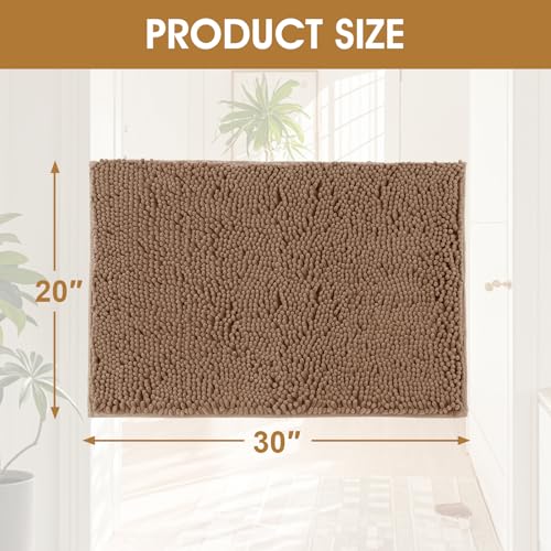 4 Pieces Set Muddy Door Mats for Dogs (Camel / 30" x 20"(4 pieces))