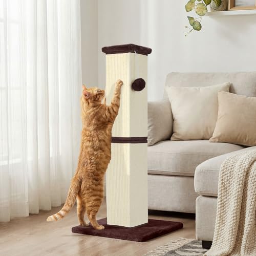 Cat Scratching Post for Indoor Cat (Beige)