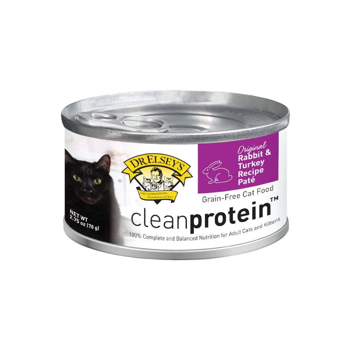 cleanprotein Rabbit & Turkey Recipe Wet Cat Food (2.75 Ounce (Pack of 24))