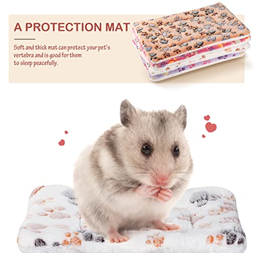 4 Pack Soft Pet Bed Mat Small Dog Crate Fleece (13 x 10 Inches / Vivid Color)