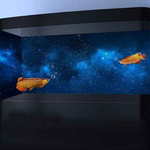48X20IN Starry Aquarium Background (Star / 48X20in/120X50cm)