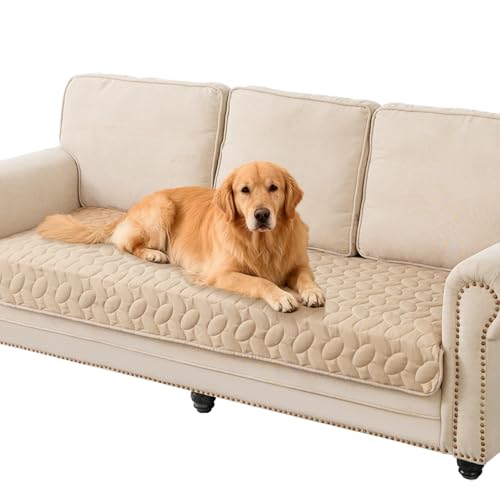 Pet Bed Cover Dog Bed Blanket for Sofa and Furniture Waterproof New Pattern Design (30x70 Inch (Pack of 1) / Beige)