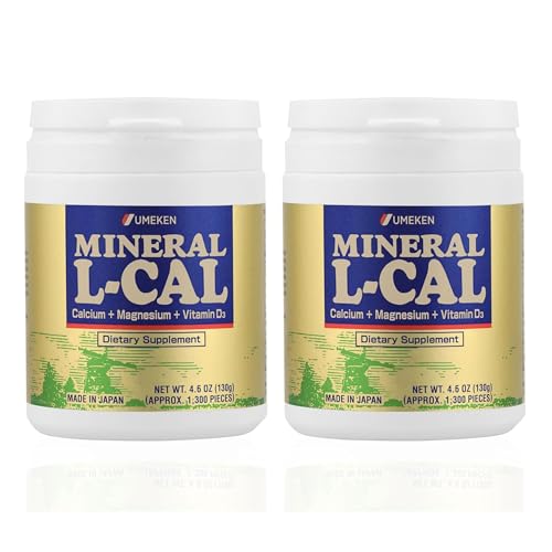 Mineral L Cal Calcium with Vitamin D3 (1,300 Count (130 Gram) (Pack of 2))
