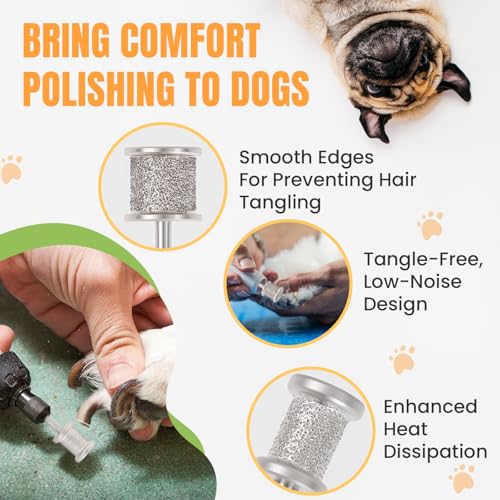 Diamond Dog Nail Grinder Bits (2pcs-60/120Grit+80/120Grit)