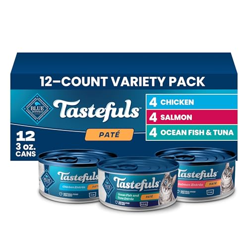 Tastefuls Variety Pack Paté Wet Cat Food (3 Ounce (Pack of 12))