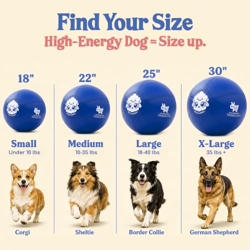 18" Original Herding Ball for Dogs (Ocean - S 18" Herding Ball Set / S 18")
