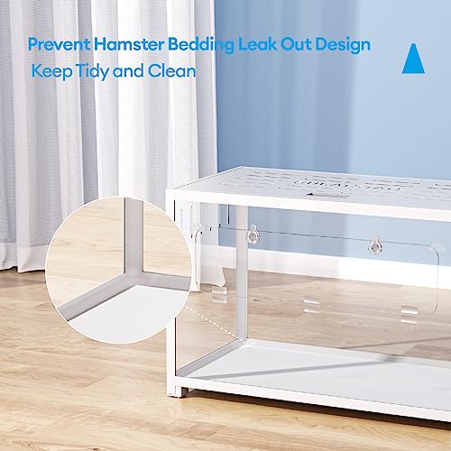 Hamster Cage 2.0 (31.4"L x 17.6"W x 20.6"H / White)