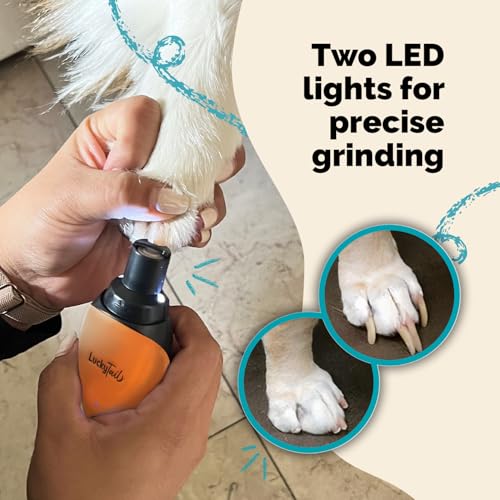 LuckyTail Dog Nail Grinder (Orange)