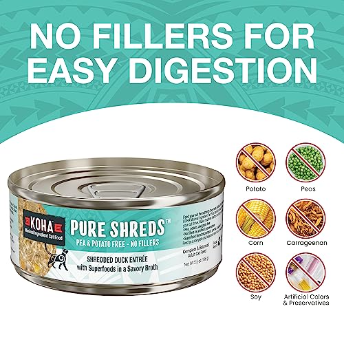 Pure Shreds Duck Entrée for Cats (2.8 Ounce (Pack of 24))